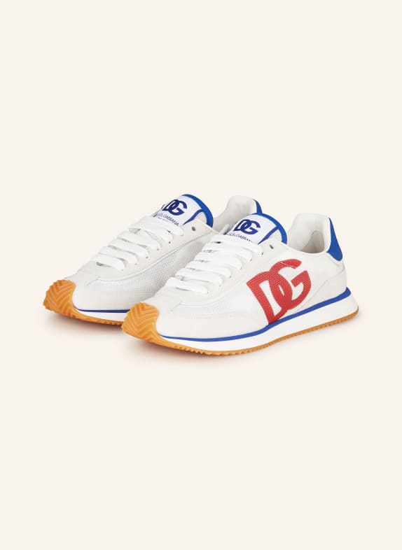 DOLCE & GABBANA Sneakers BASSA DRAGON WHITE/ BLUE