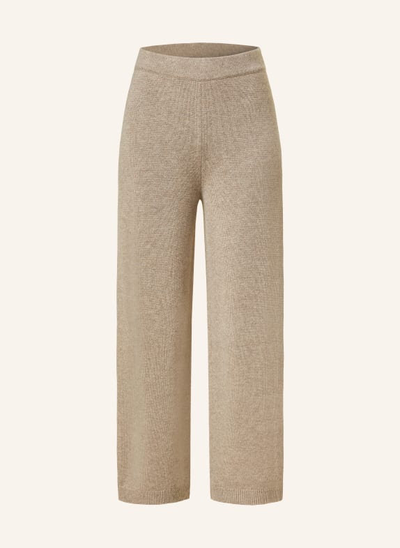 MRS & HUGS Knit trousers with cashmere BEIGE