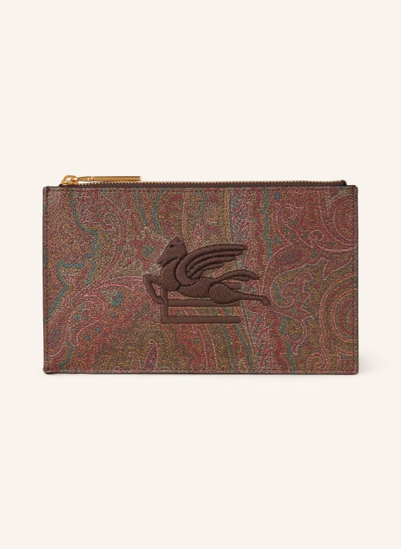 ETRO Pouch DUNKELROT/ BRAUN