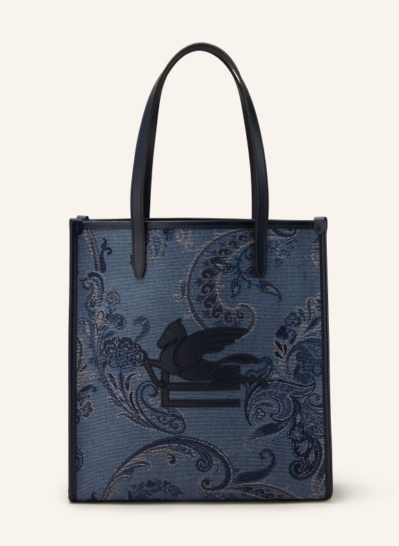 ETRO Shopper LOVE TROTTER MEDIUM BLAU/ DUNKELBLAU