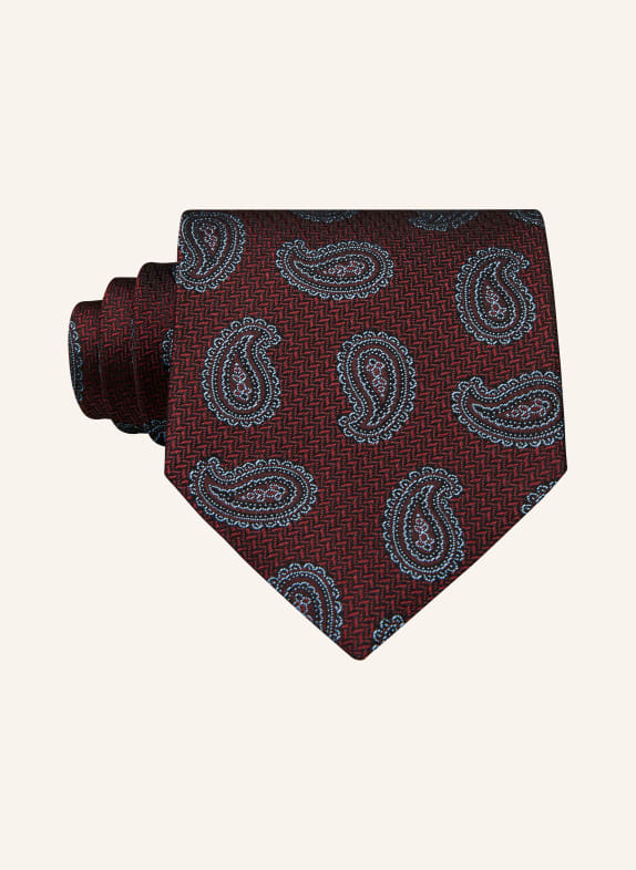 ETRO Tie DARK RED/ LIGHT BLUE