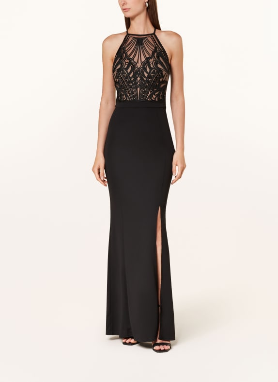 LIPSY Evening dress with lace BLACK