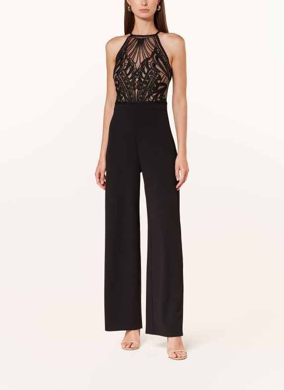 LIPSY Jumpsuit mit Spitze SCHWARZ