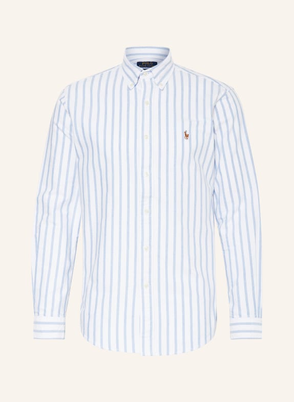 POLO RALPH LAUREN Oxford shirt custom fit WHITE/ LIGHT BLUE