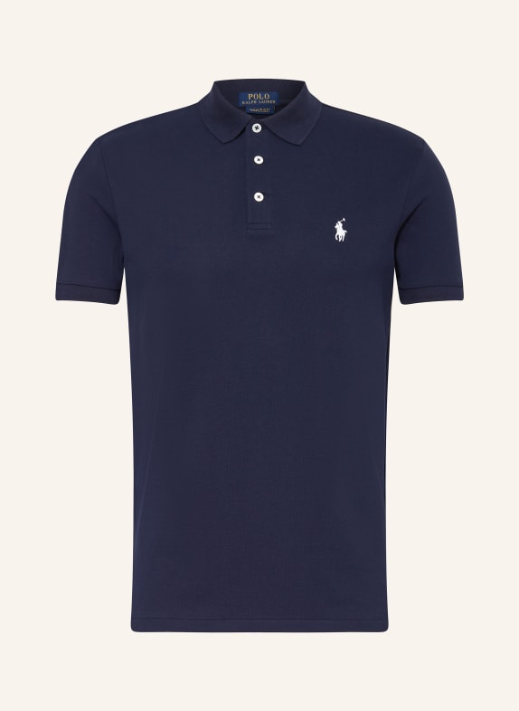 POLO RALPH LAUREN Piqué polo shirt custom slim fit DARK BLUE