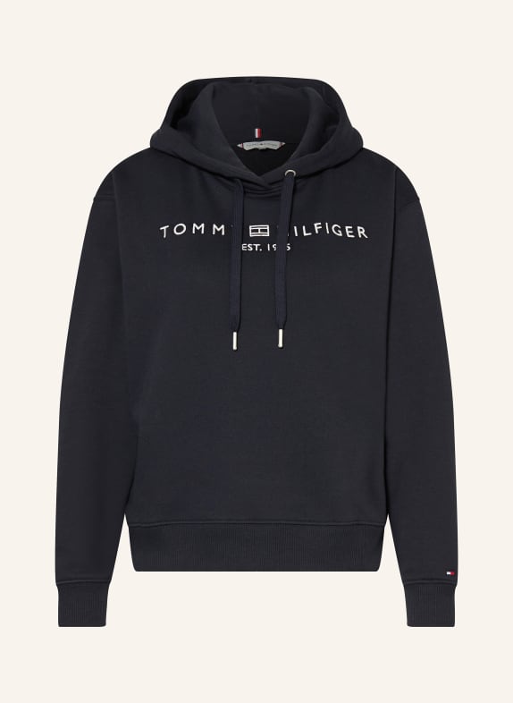 TOMMY HILFIGER Mikina s kapucí TMAVĚ MODRÁ