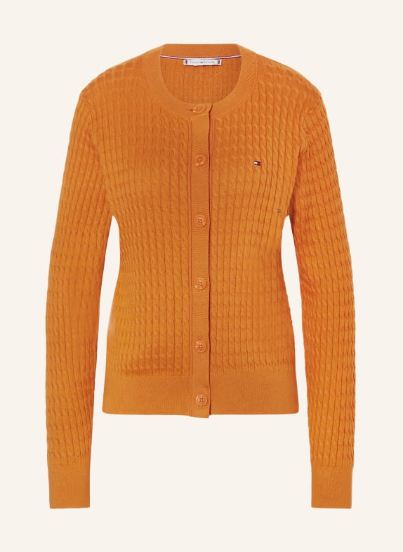 TOMMY HILFIGER Cardigan DARK ORANGE