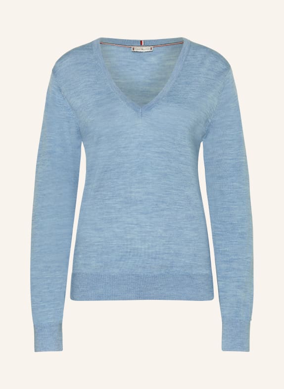 TOMMY HILFIGER Pullover HELLBLAU