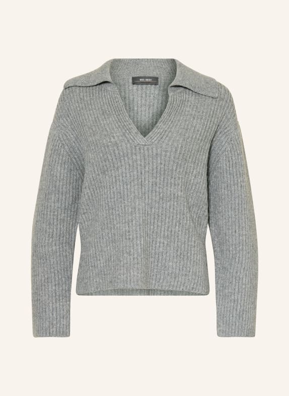 MOS MOSH Cashmere-Pullover MMIVA GRAU