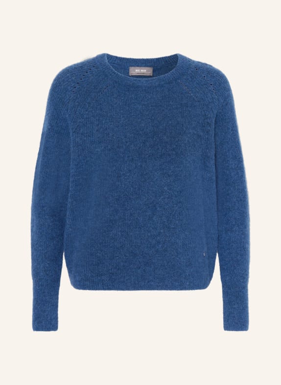 MOS MOSH Pullover MMTAMMY THORA mit Alapka und Cashmere BLAU