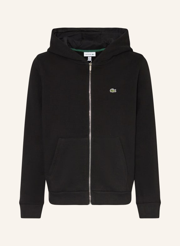 LACOSTE Sweatjacke SCHWARZ