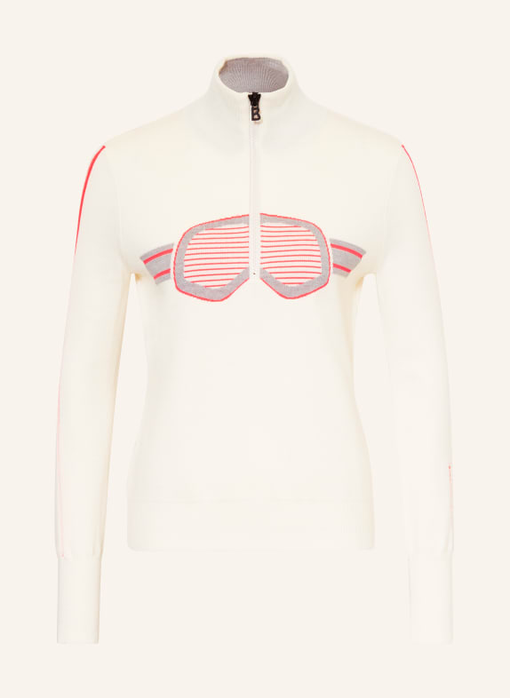 FIRE+ICE Half-zip sweater AZRA2 WHITE