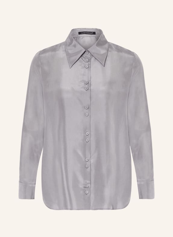 LUISA CERANO Shirt blouse in silk GRAY