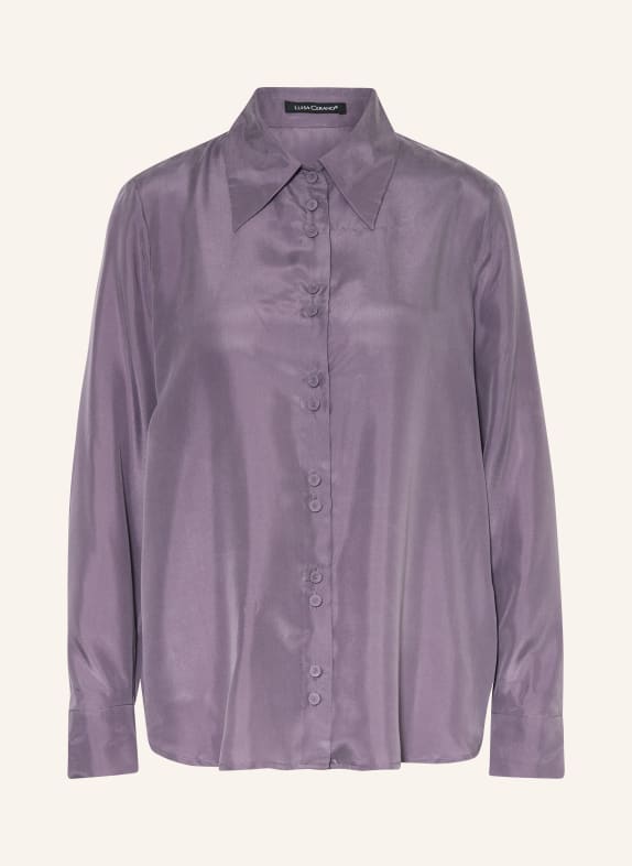 LUISA CERANO Shirt blouse in silk PURPLE