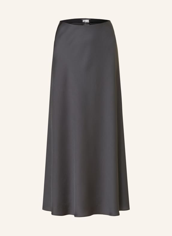 LUISA CERANO Satin skirt DARK GRAY