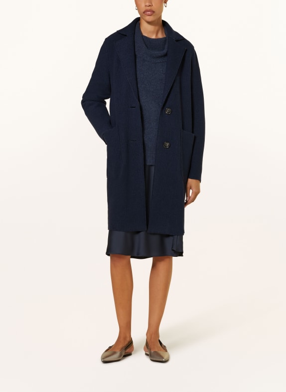 LUISA CERANO Wool coat DARK BLUE