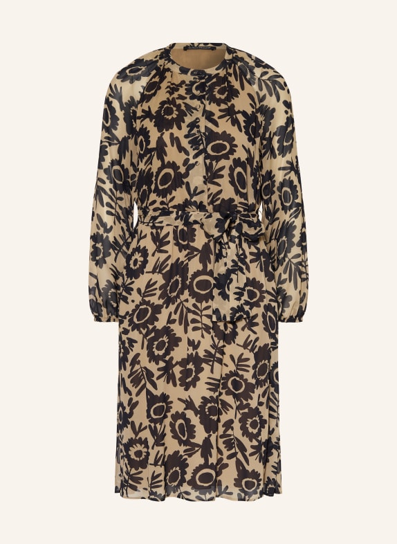 LUISA CERANO Kleid CAMEL/ SCHWARZ