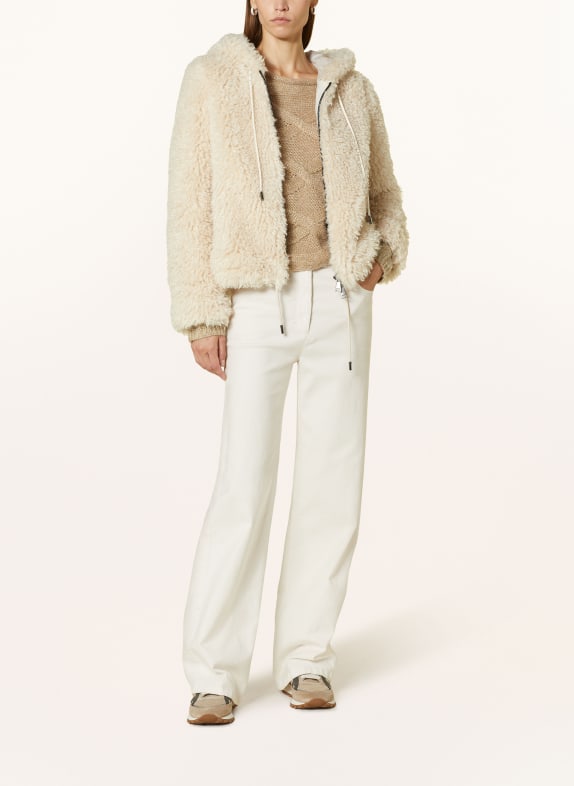 LUISA CERANO Kunstfell-Jacke HELLBRAUN