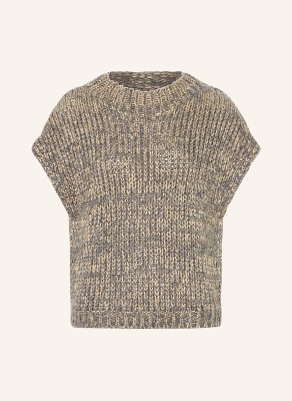 LUISA CERANO Pullunder mit Glitzergarn TAUPE/ GOLD