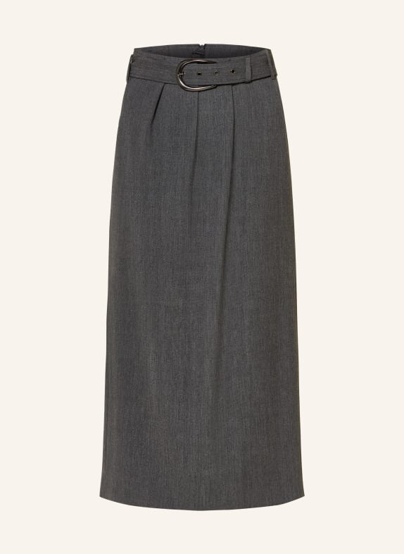 LUISA CERANO Paperbag skirt DARK GRAY