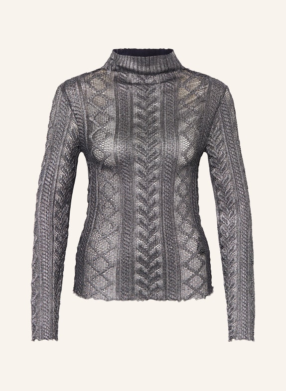 LUISA CERANO Strickshirt DUNKELGRAU