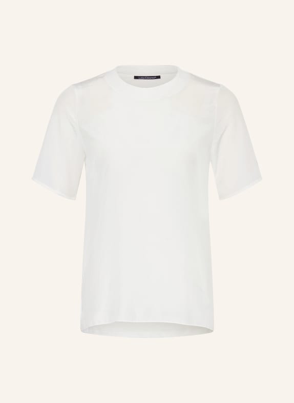 LUISA CERANO T-Shirt im Materialmix WEISS