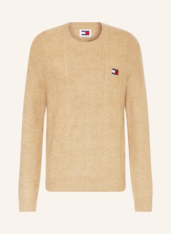 TOMMY JEANS Pullover CAMEL