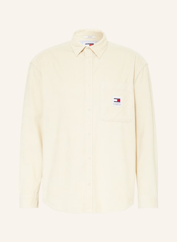 TOMMY JEANS Cordhemd Relaxed Fit CREME