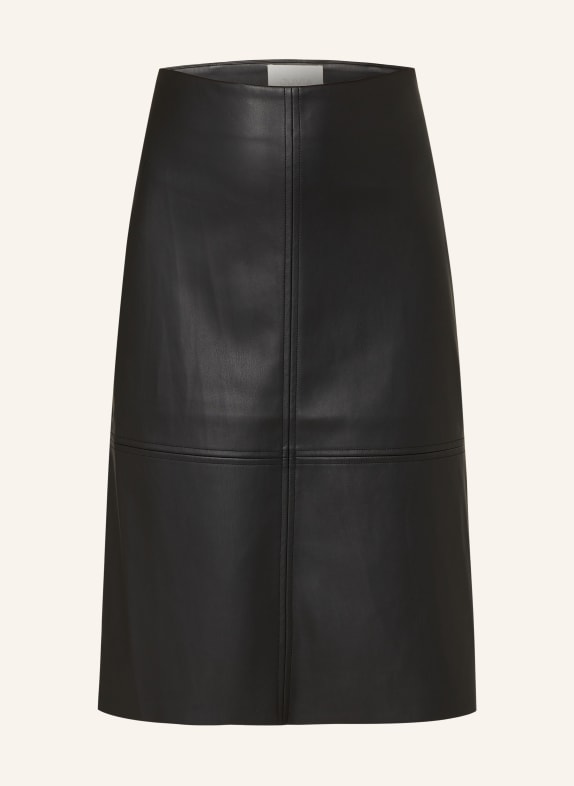 Juvia Skirt HARRIET in leather look BLACK