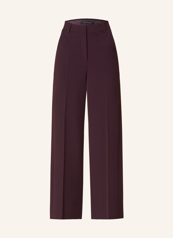 LUISA CERANO Wide leg trousers DARK PURPLE