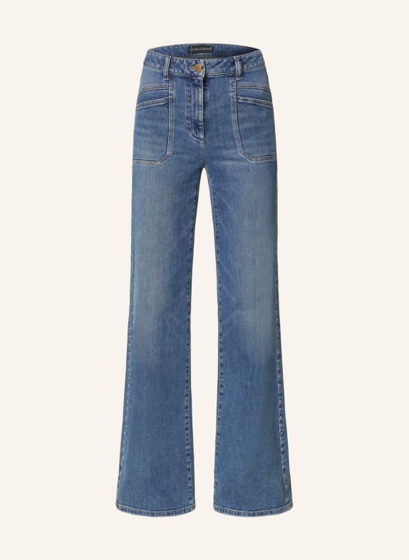 LUISA CERANO Flared Jeans mit Nieten 254