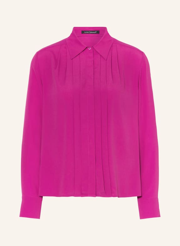 LUISA CERANO Shirt blouse with silk FUCHSIA