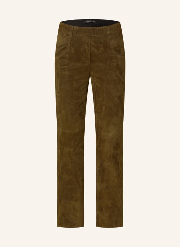 LUISA CERANO Lederhose KHAKI
