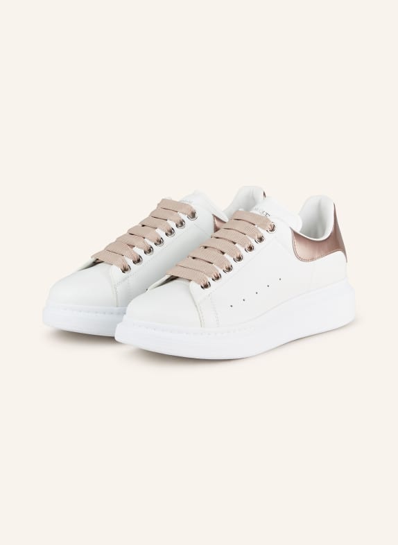 Alexander McQUEEN Sneakersy BIAŁY/ RÓŻOWOZLOTY