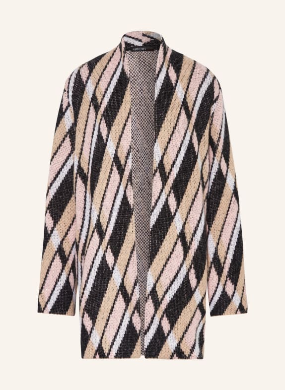MARC CAIN Strickhülle BEIGE/ HELLROSA/ SCHWARZ