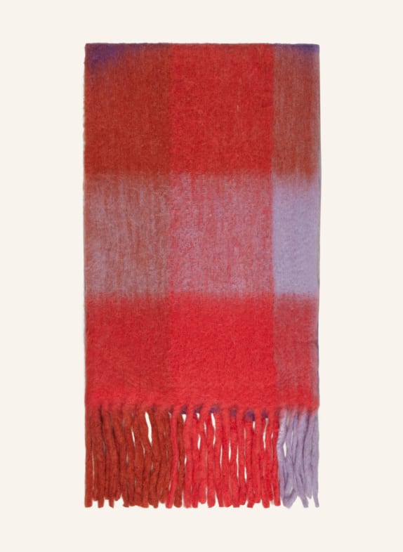 RINO & PELLE Scarf SIANNA PURPLE/ LIGHT RED/ ORANGE