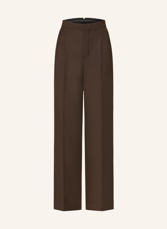 AMI PARIS Marlenehose DUNKELBRAUN