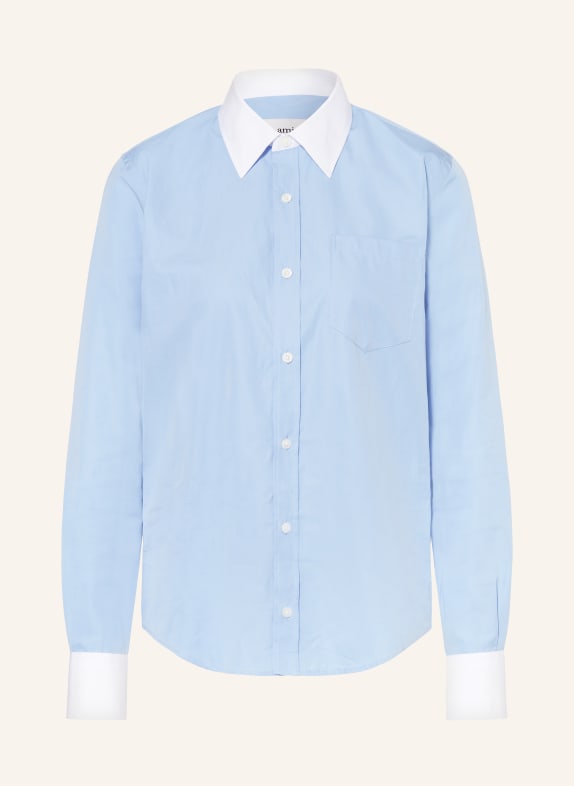 AMI PARIS Shirt blouse LIGHT BLUE/ WHITE