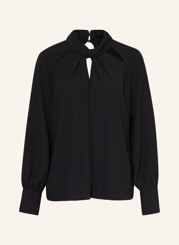 LIU JO Shirt blouse with cut-outs BLACK
