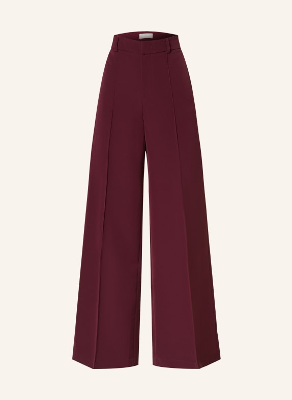 LIU JO Wide leg trousers DARK RED