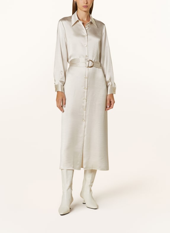 LIU JO Shirt dress in satin CREAM