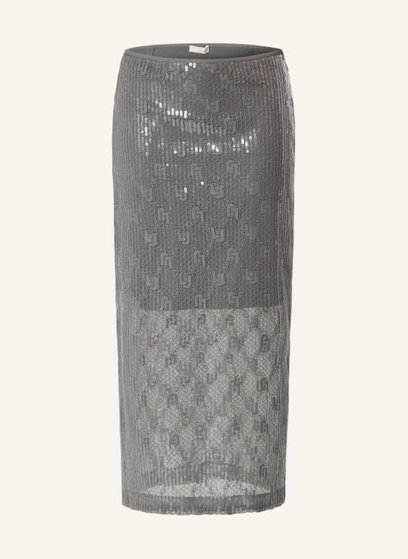 LIU JO Skirt with sequins GRAY