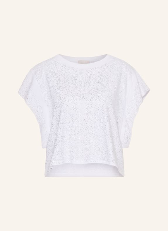 LIU JO ST T-Shirt Logo WEISS/ SILBER
