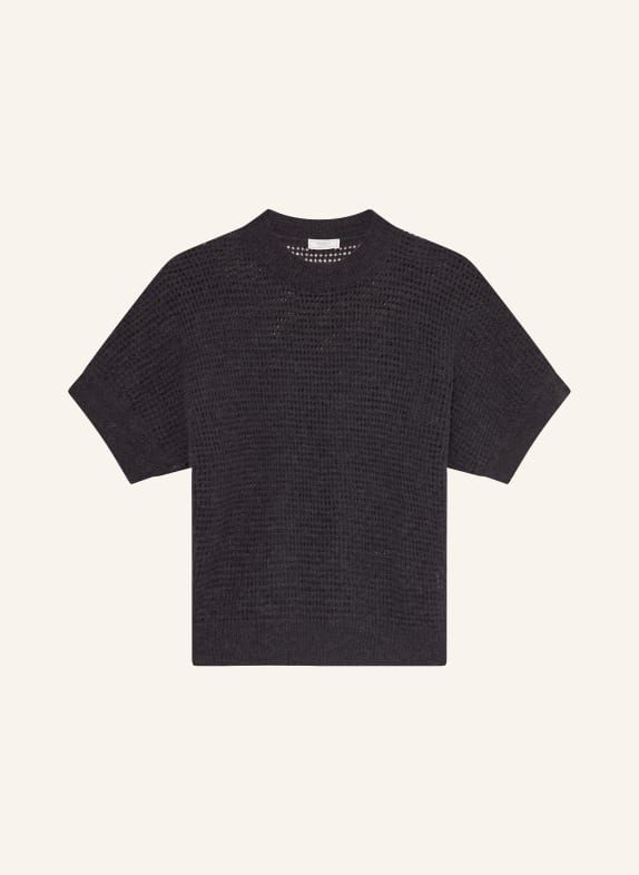 PESERICO Knit shirt with alpaca DARK GRAY
