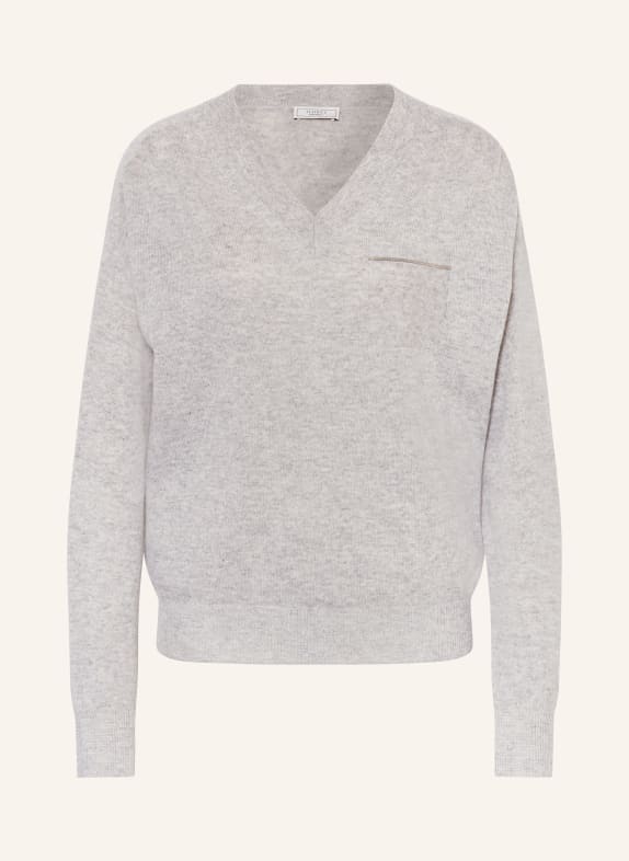 PESERICO Cashmere-Pullover HELLGRAU