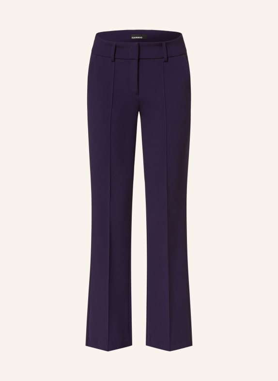 CAMBIO Bootcut-Hose FARAH DUNKELLILA