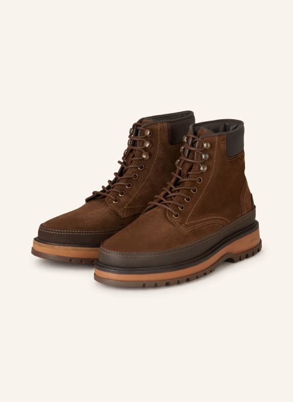 GANT Schnürboots CLAFTON DUNKELBRAUN/ OLIV