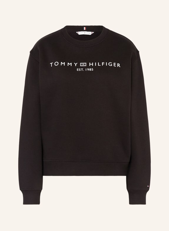 TOMMY HILFIGER Bluza nierozpinana CZARNY