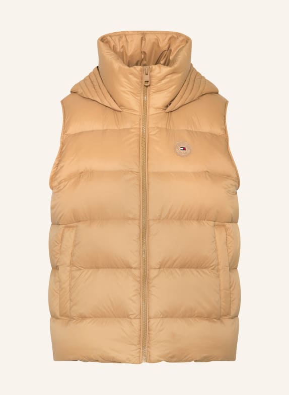 TOMMY HILFIGER Kamizelka puchowa KHAKI