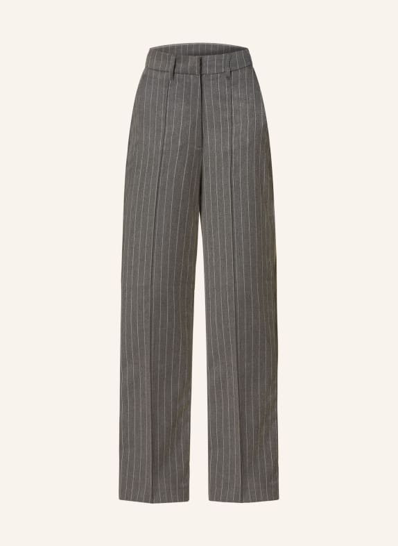 MRS & HUGS Wide leg trousers GRAY/ LIGHT GRAY